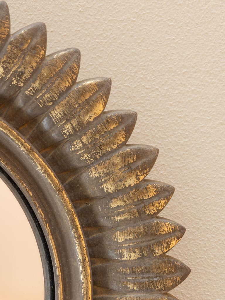 Feather Baroque Convex Mirror