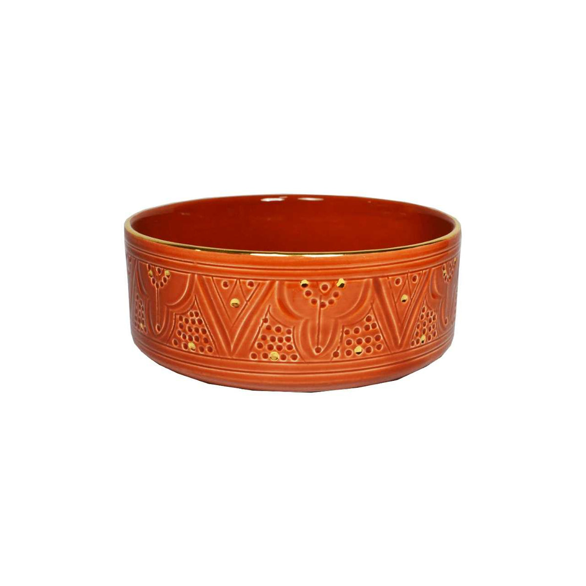 Empreinte Tangerine Straight Sided Salad Bowl