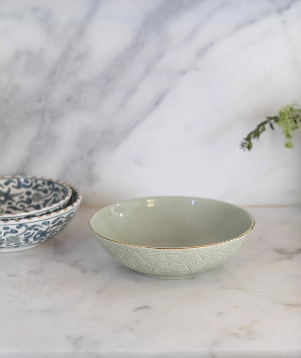 Empreinte Mint Low Salad Bowl - Medium