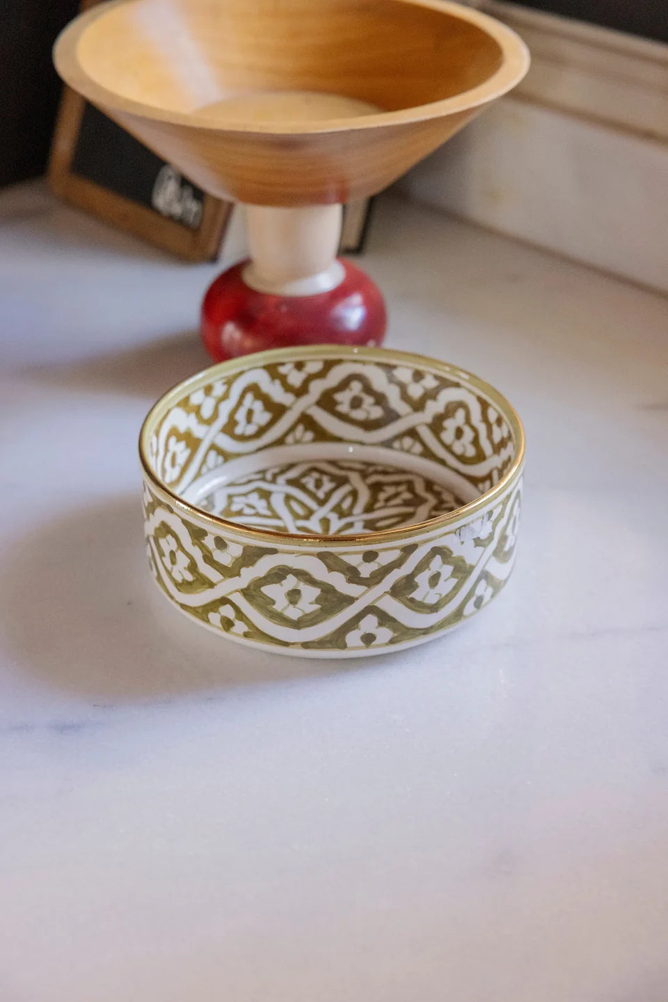 Fassia Khaki Straight Sided Salad Bowl