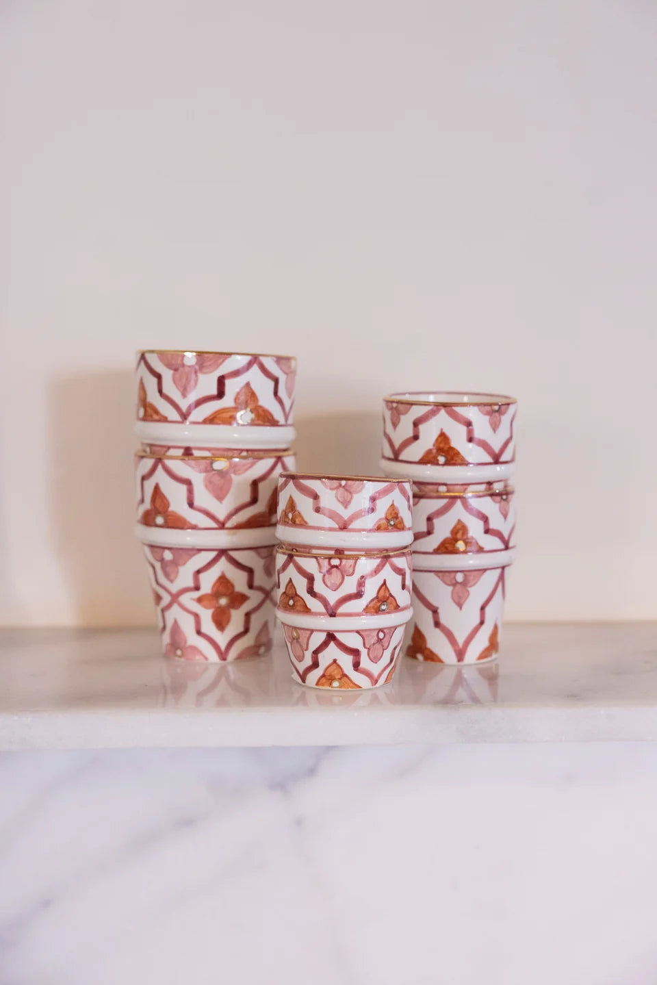 70s Aubergine Marsala Coffee Cup - Small