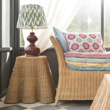 Load image into Gallery viewer, Pleated Rattan Side Table