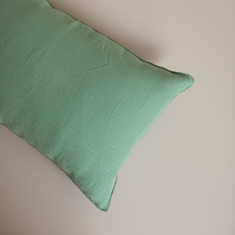 Poppy Linen Cushion - Kelly Green