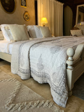 Load image into Gallery viewer, Grey Jaipur Cotton Quilt - King