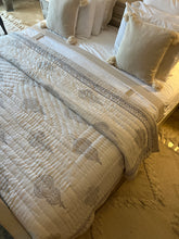 Load image into Gallery viewer, Grey Jaipur Cotton Quilt - King