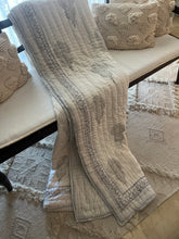 Load image into Gallery viewer, Grey Jaipur Cotton Quilt - King