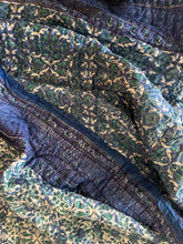 Load image into Gallery viewer, Green Blue Jaipur Cotton Quilt - King