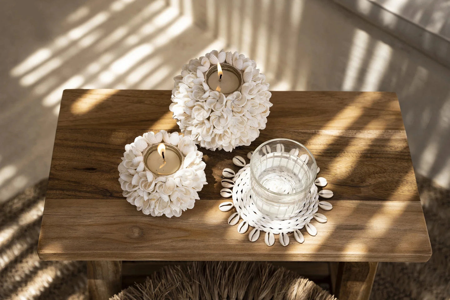 The Floral Shell Candle Holder - Large