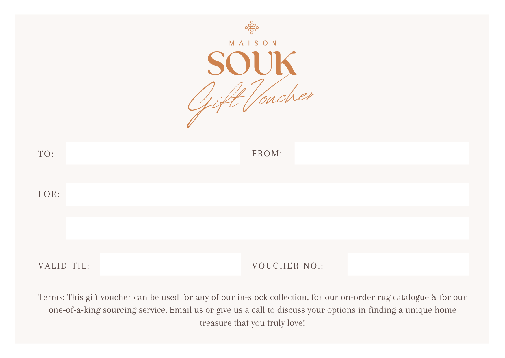 Maison Souk Gift Voucher