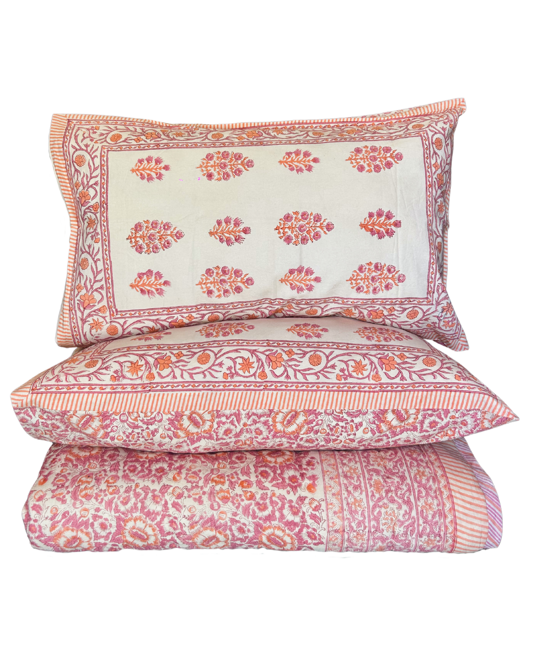 Bloom Blush Floral Quilt - King