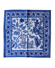 Load image into Gallery viewer, Blue Blockprint Placemats &amp; Napkins Set of 6
