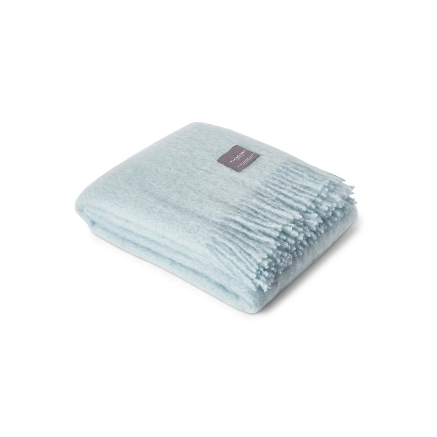 Mohair Blanket - Dusky Blue