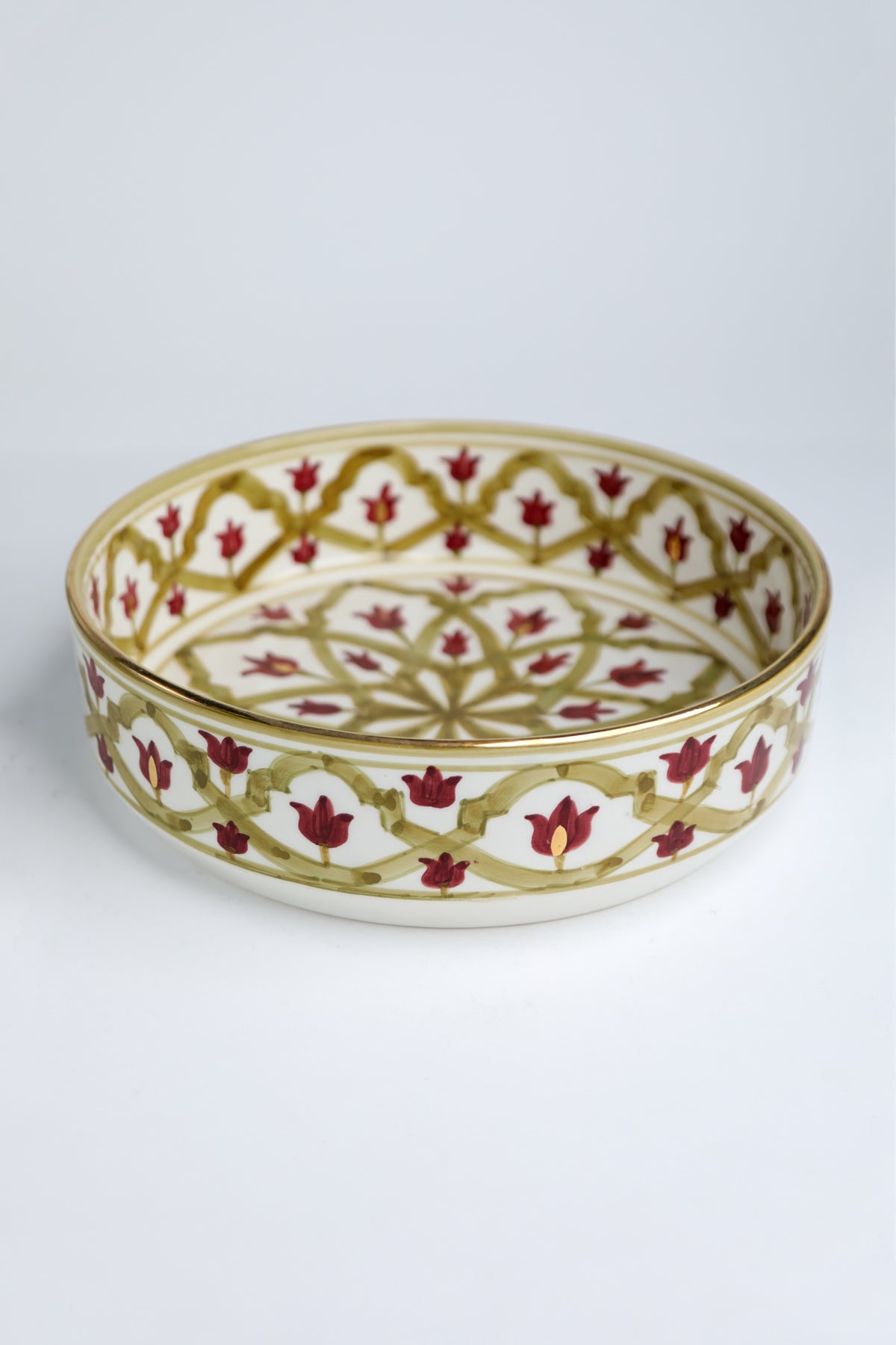 Lmida Khaki & Aubergine Straight Sided Dish