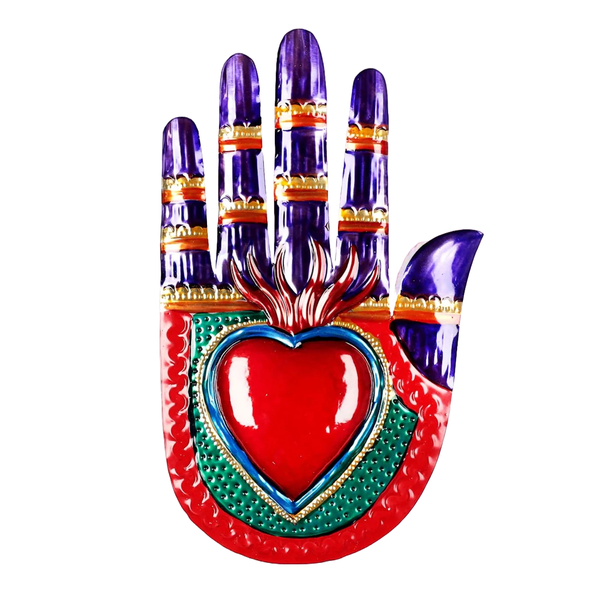 Relief Metal Hand Violet