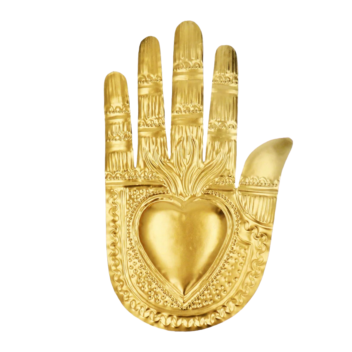 Relief Metal Hand Gold