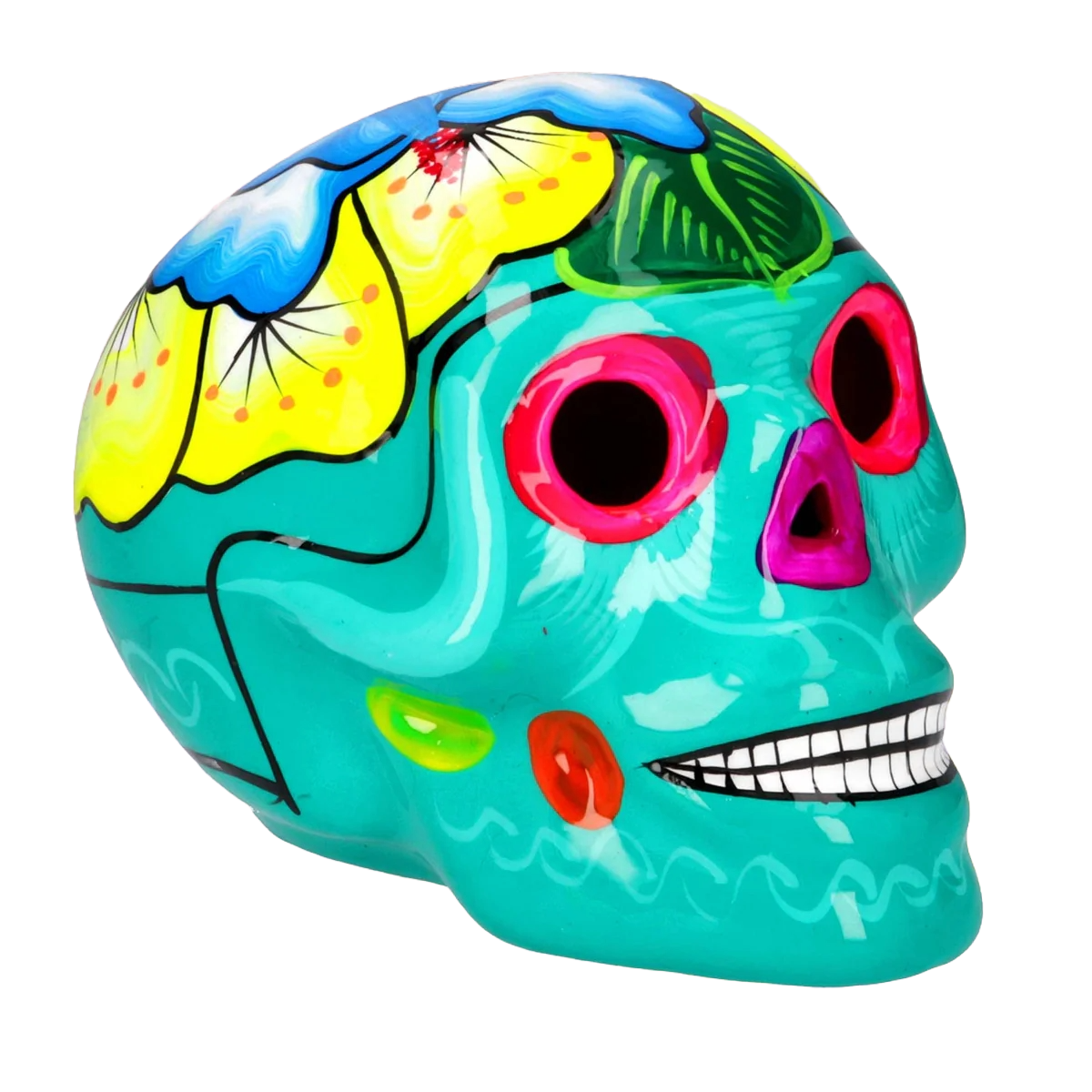 Hibiscus Painted Skull