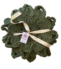 Load image into Gallery viewer, Windsor Placemats - Olive - Set of 4
