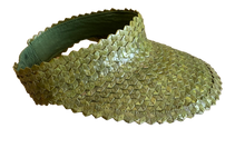 Load image into Gallery viewer, Palm Leaf Visor - Olive Green
