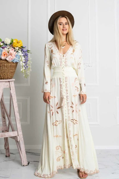 Angelina Dress - Cream