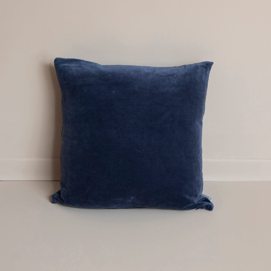 Blue Lagoon Velvet Cushion
