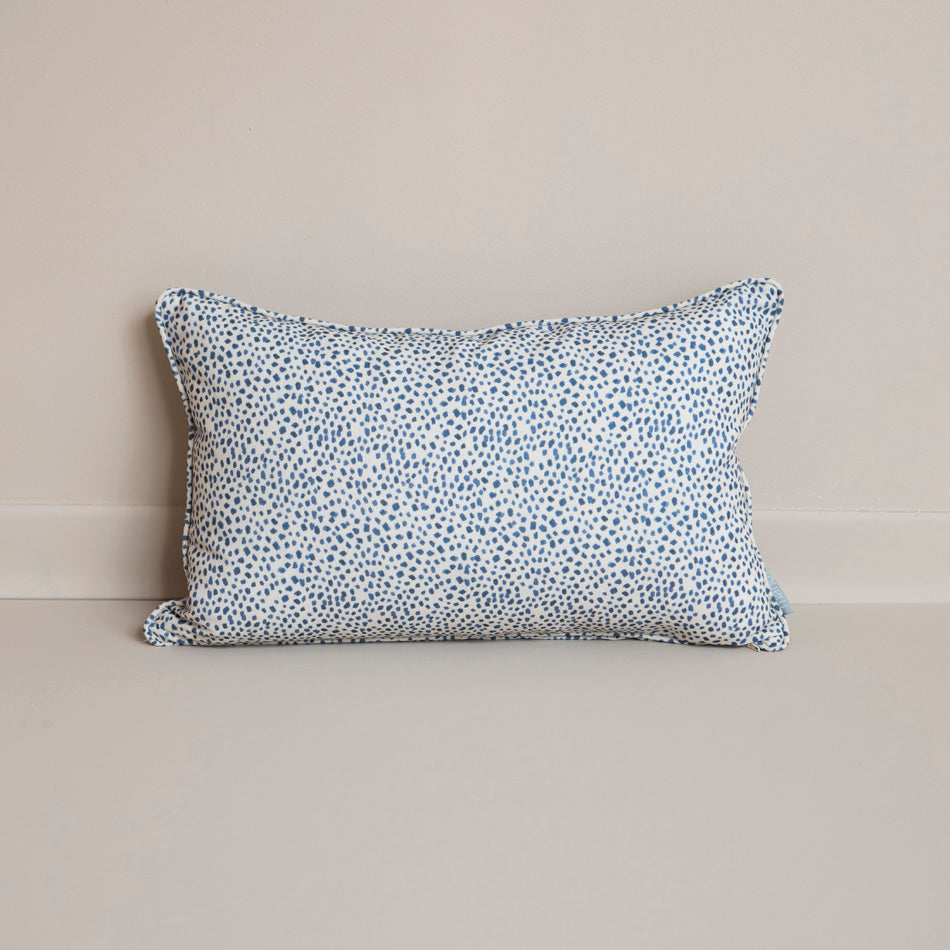Blue Polka Cushion