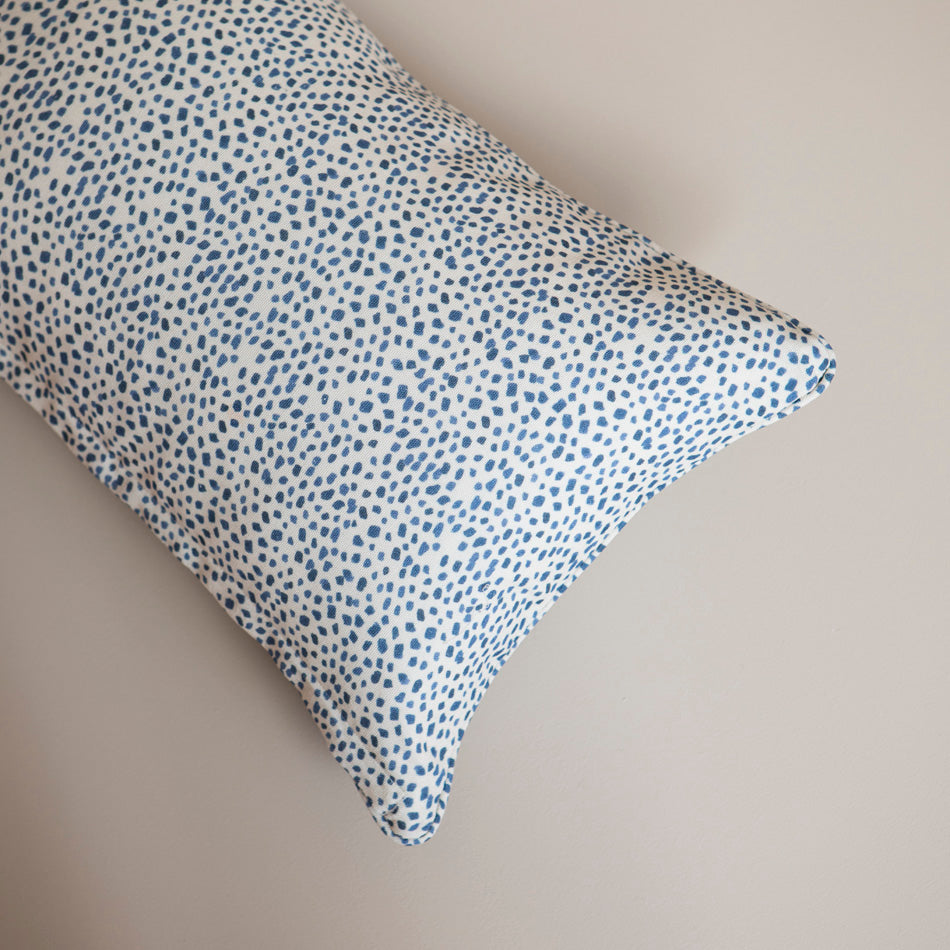 Blue Polka Cushion