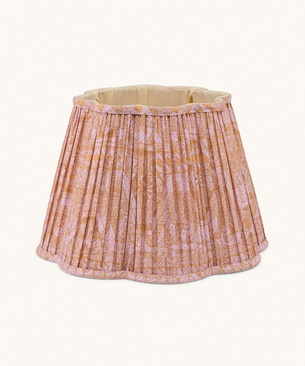 Blush Scalloped Lampshade