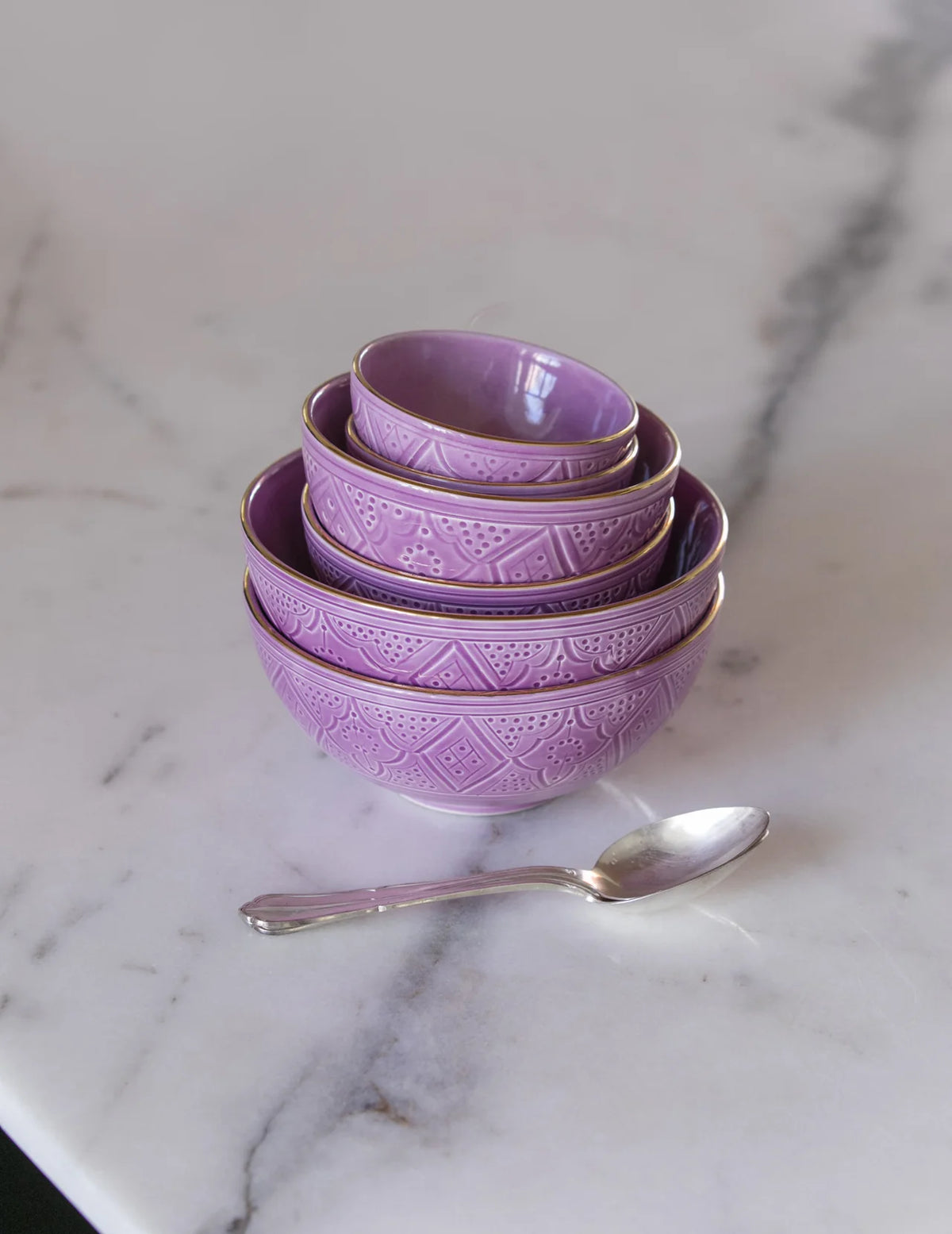 Empreinte Violet Round Salad Bowl
