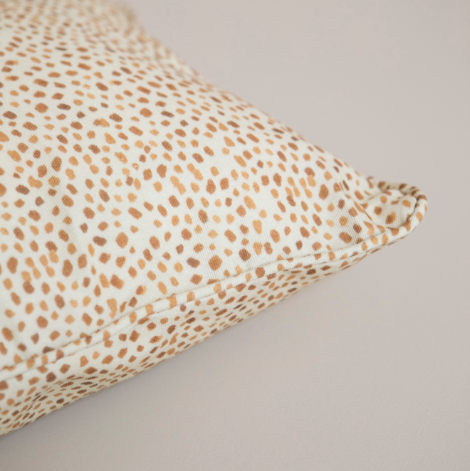Mustard Polka Cushion