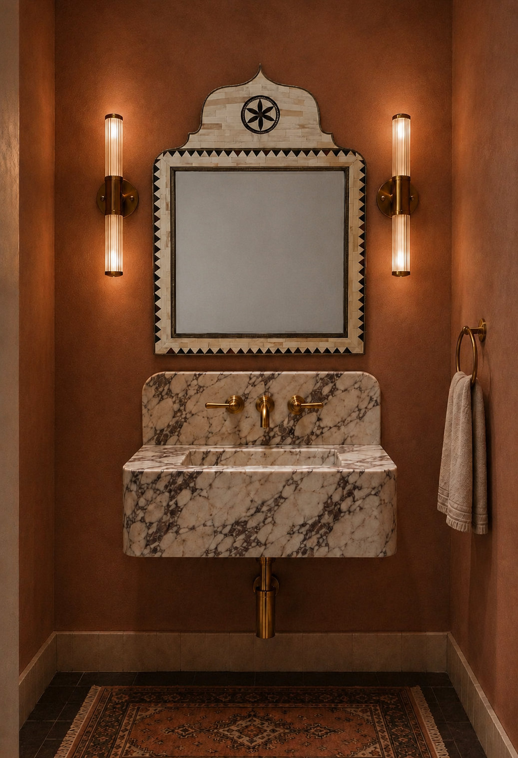 Emblem Bone Mirror - 70x90cm