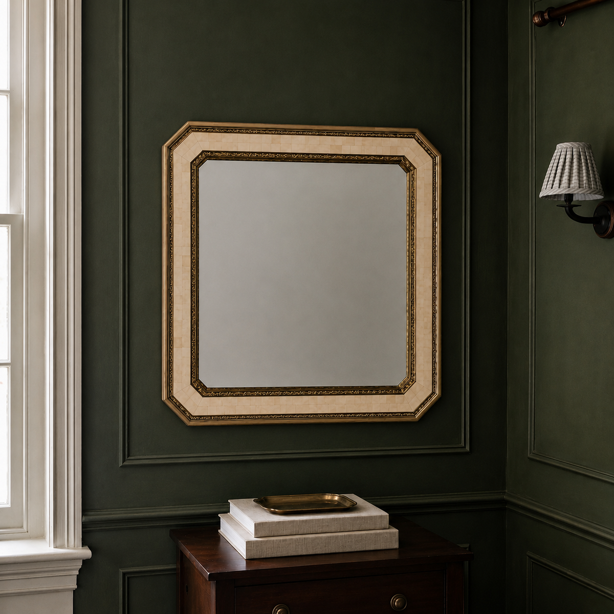 Ilara Bone Mirror - 60x60cm