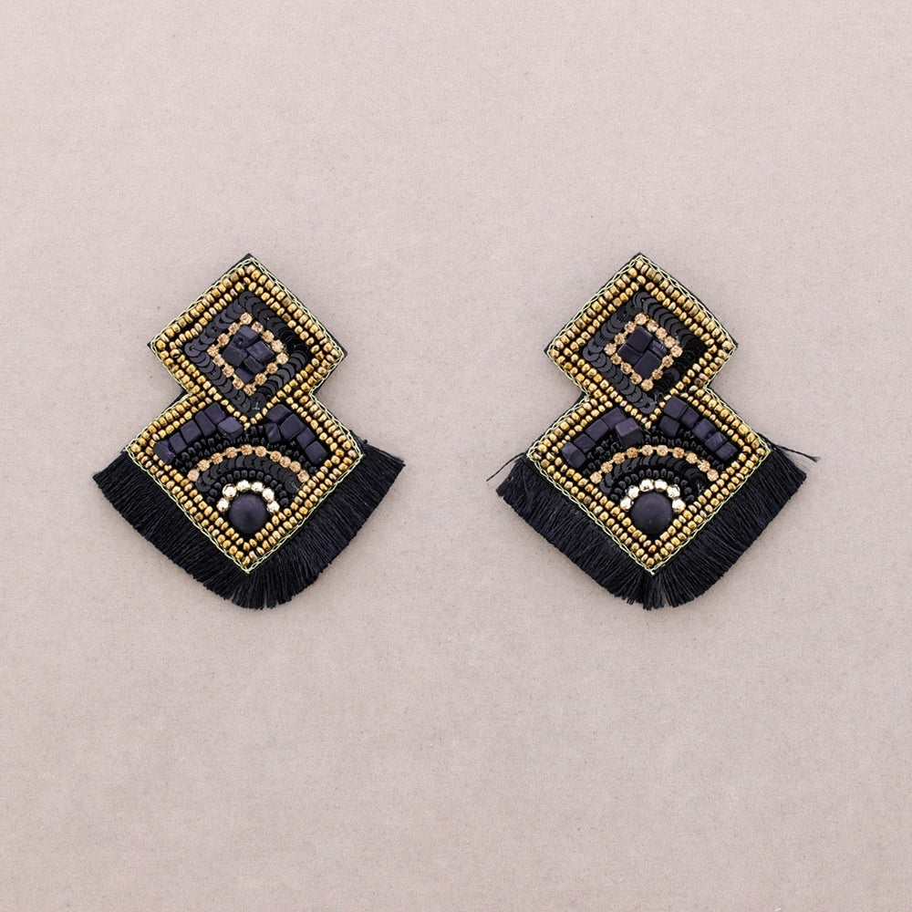 Rhombus Earrings Ebony