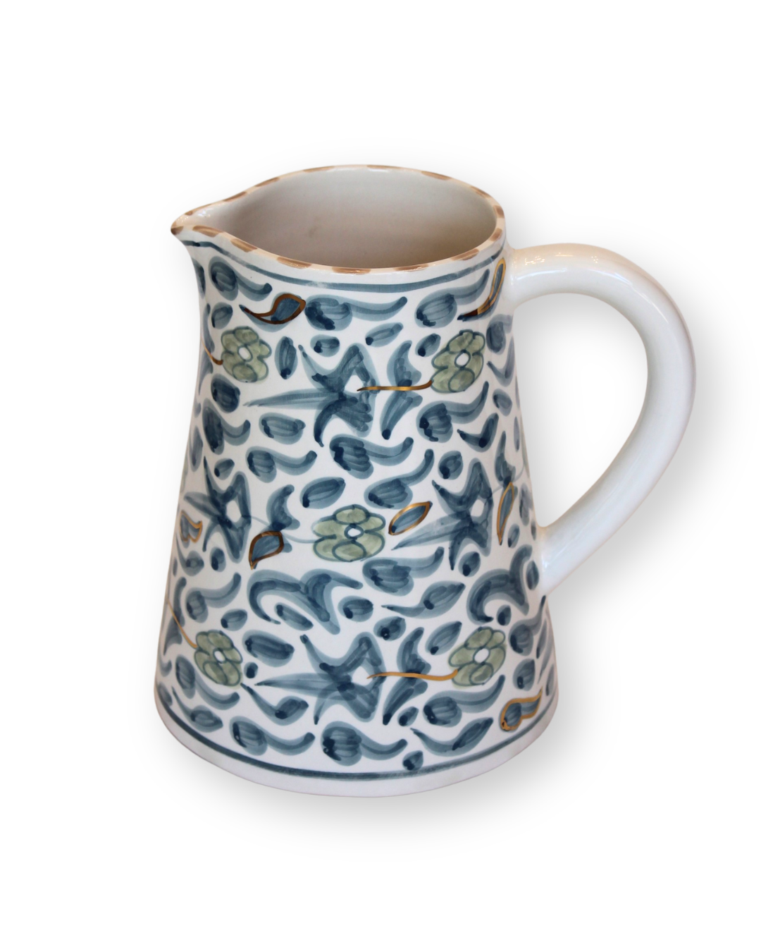 Fleur Stone Blue Pitcher - Large