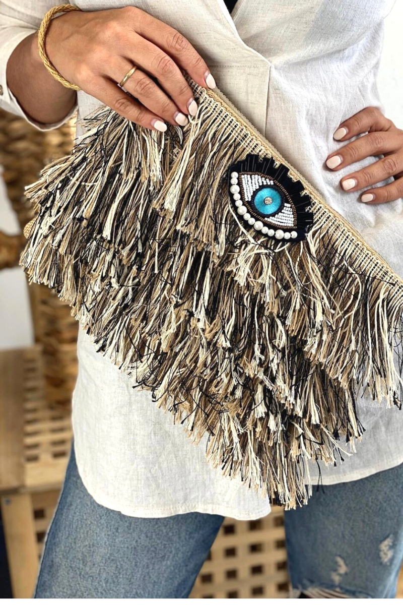 Fofi Clutch - Beige
