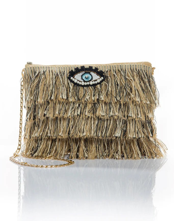 Fofi Clutch - Beige