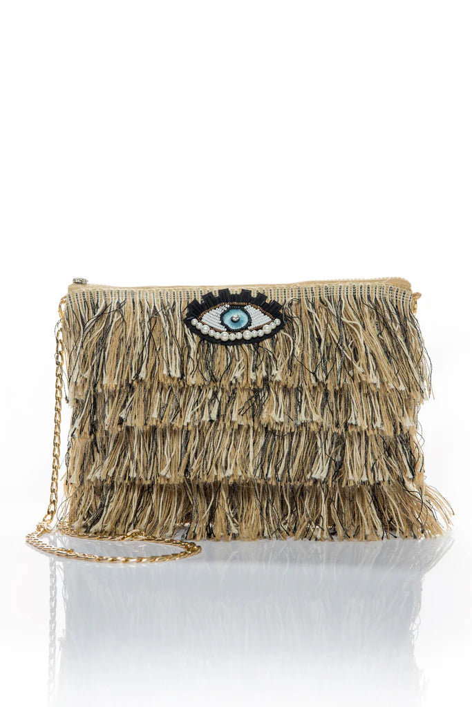 Fofi Clutch - Beige