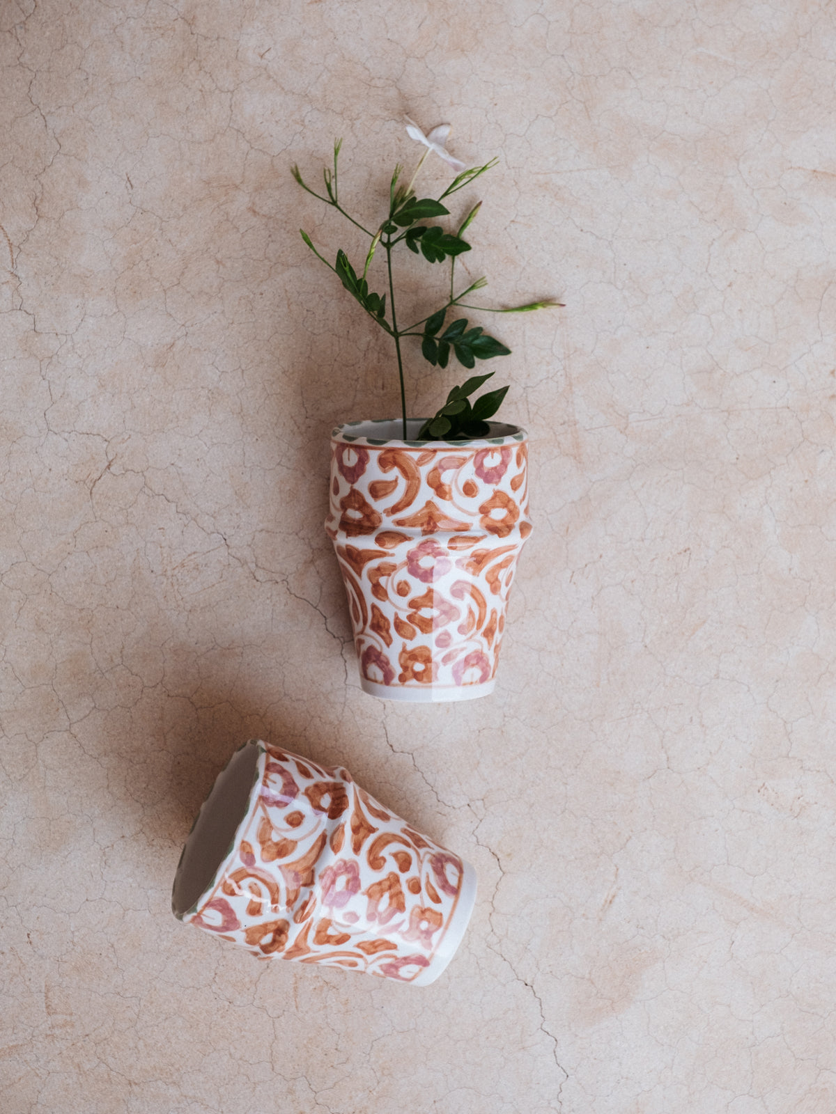 Fleur Blush Gold Beldi Cup - Large