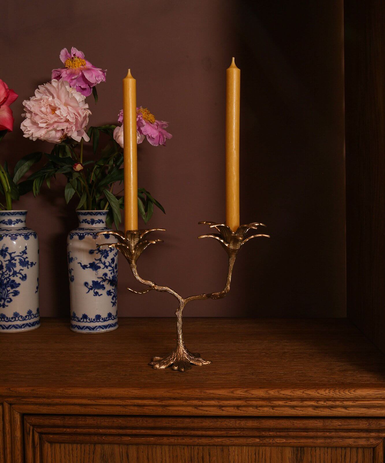 Gilded Forest Candle Holder