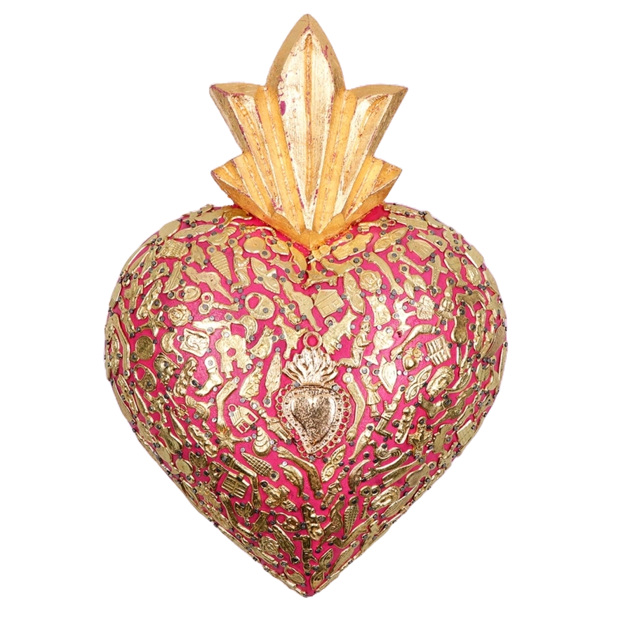 Gilded Heart Fuchsia Maxi