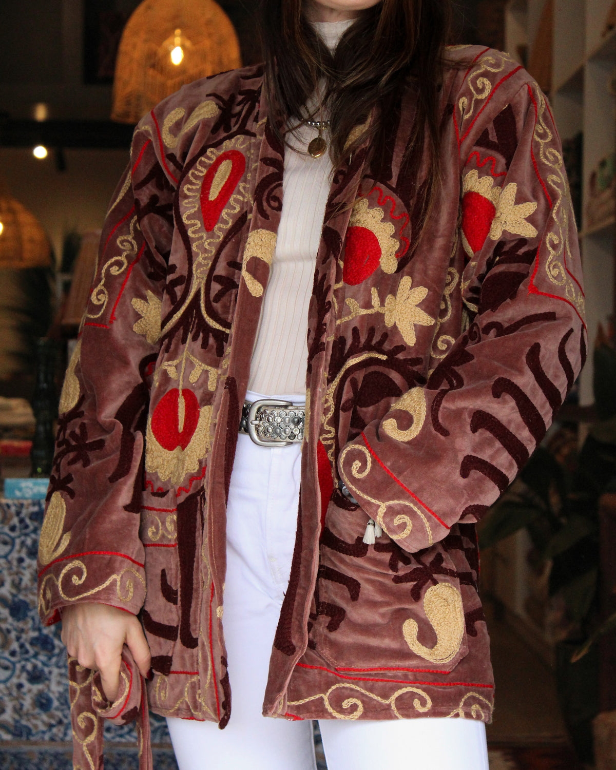 Heritage Velvet Jacket - Mauve