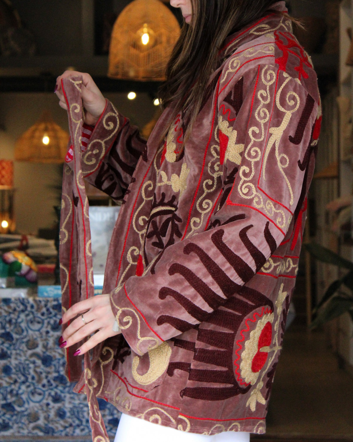 Heritage Velvet Jacket - Mauve