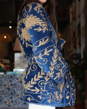 Load image into Gallery viewer, Heritage Velvet Jacket - Cobalt
