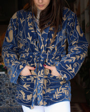 Load image into Gallery viewer, Heritage Velvet Jacket - Cobalt
