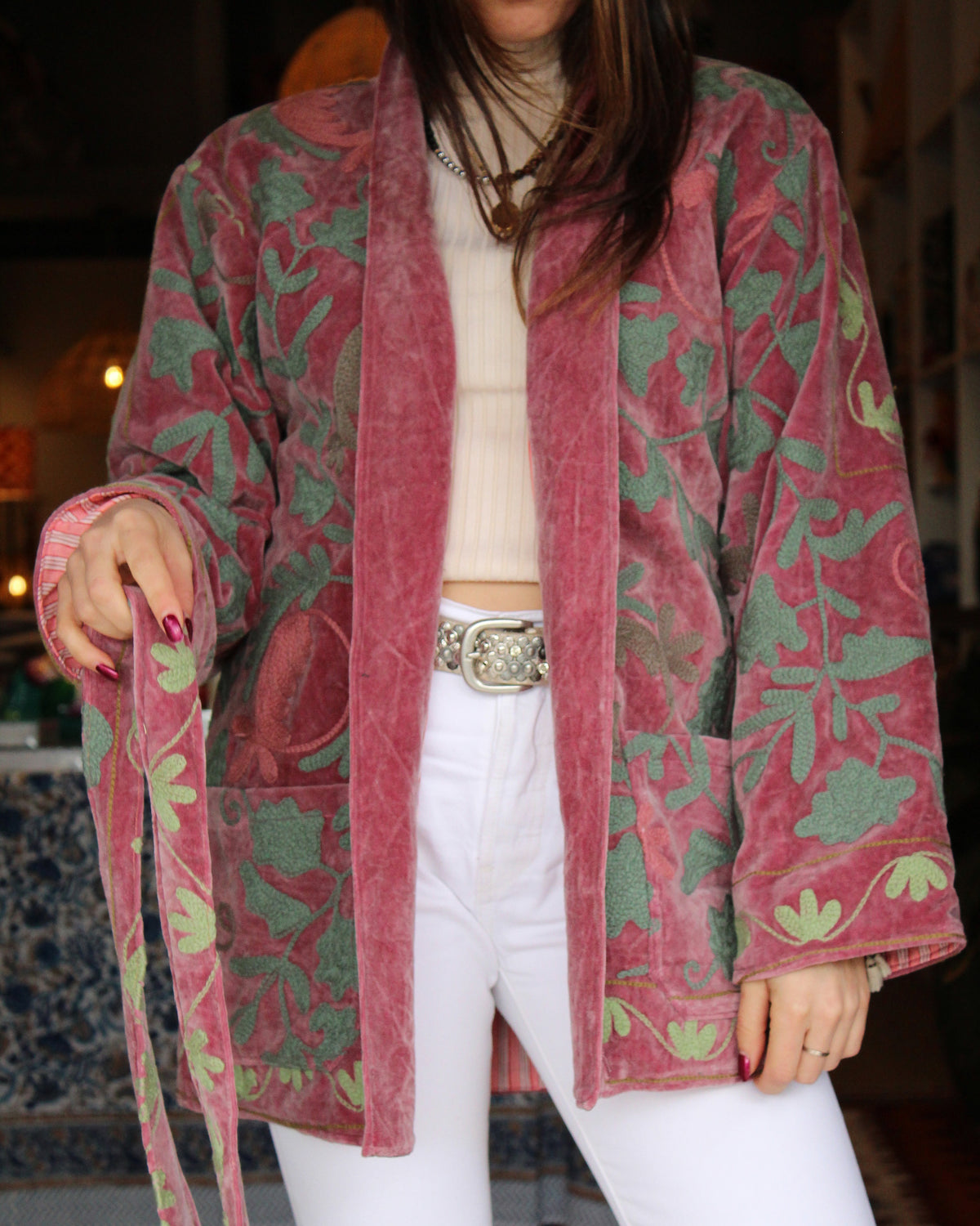 Heritage Velvet Jacket - Rosewood