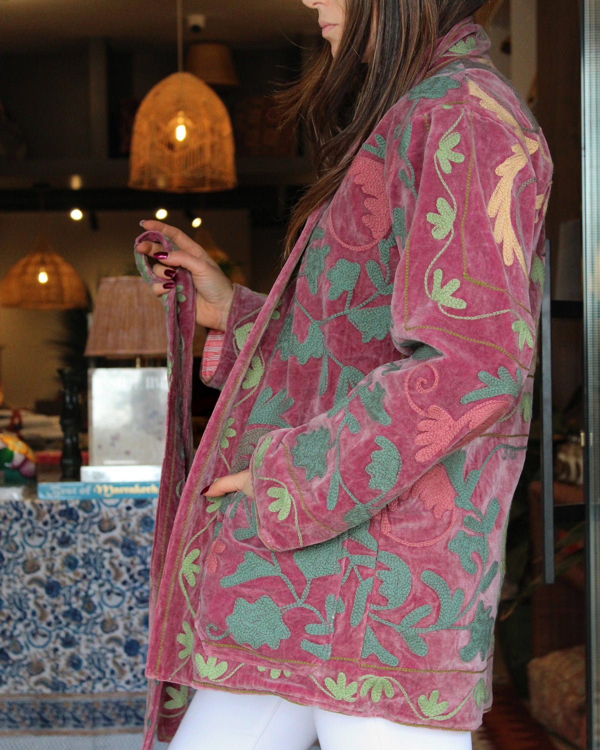 Heritage Velvet Jacket - Rosewood