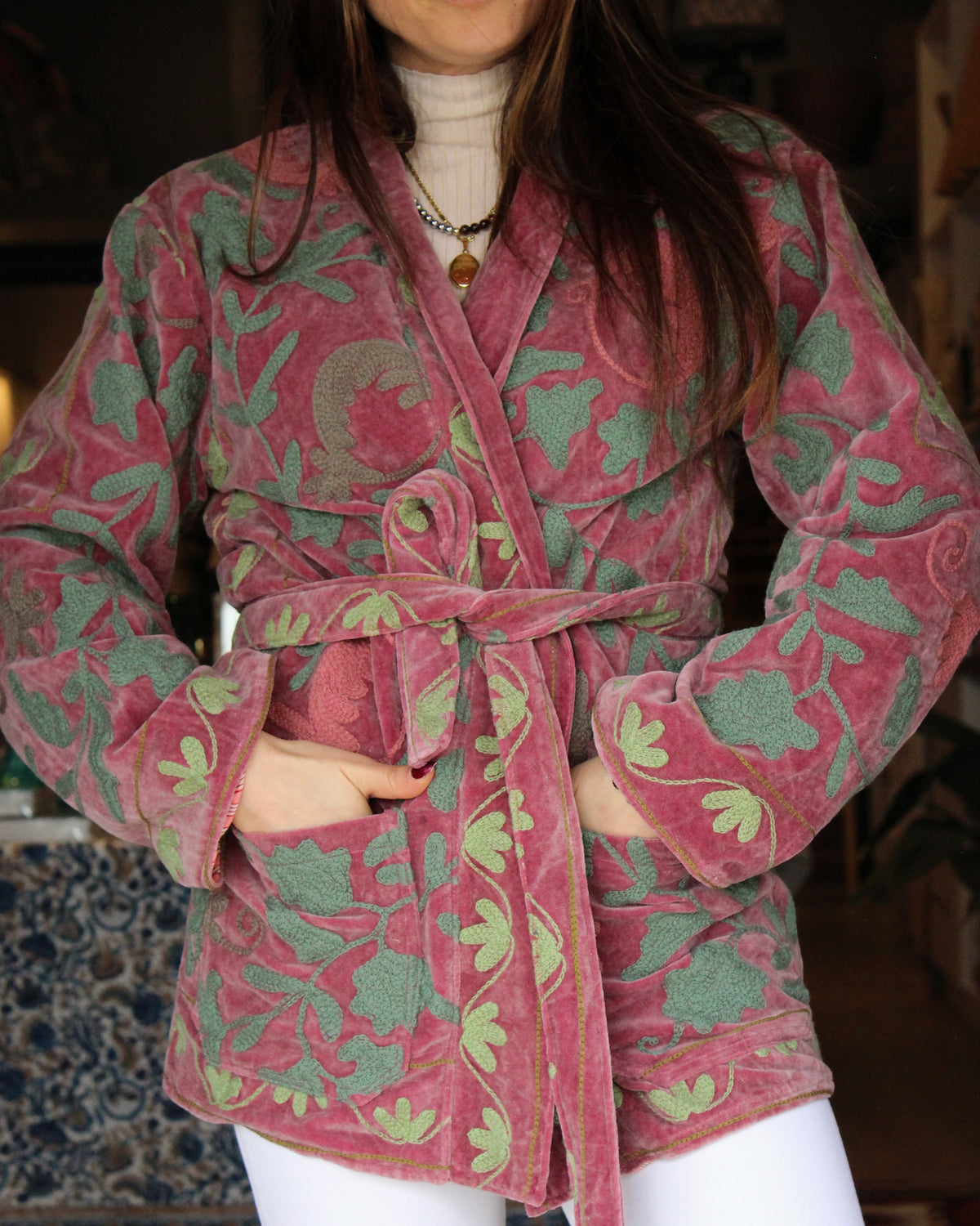 Heritage Velvet Jacket - Rosewood