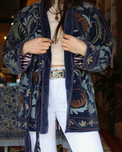 Load image into Gallery viewer, Heritage Velvet Jacket - Denim Blue
