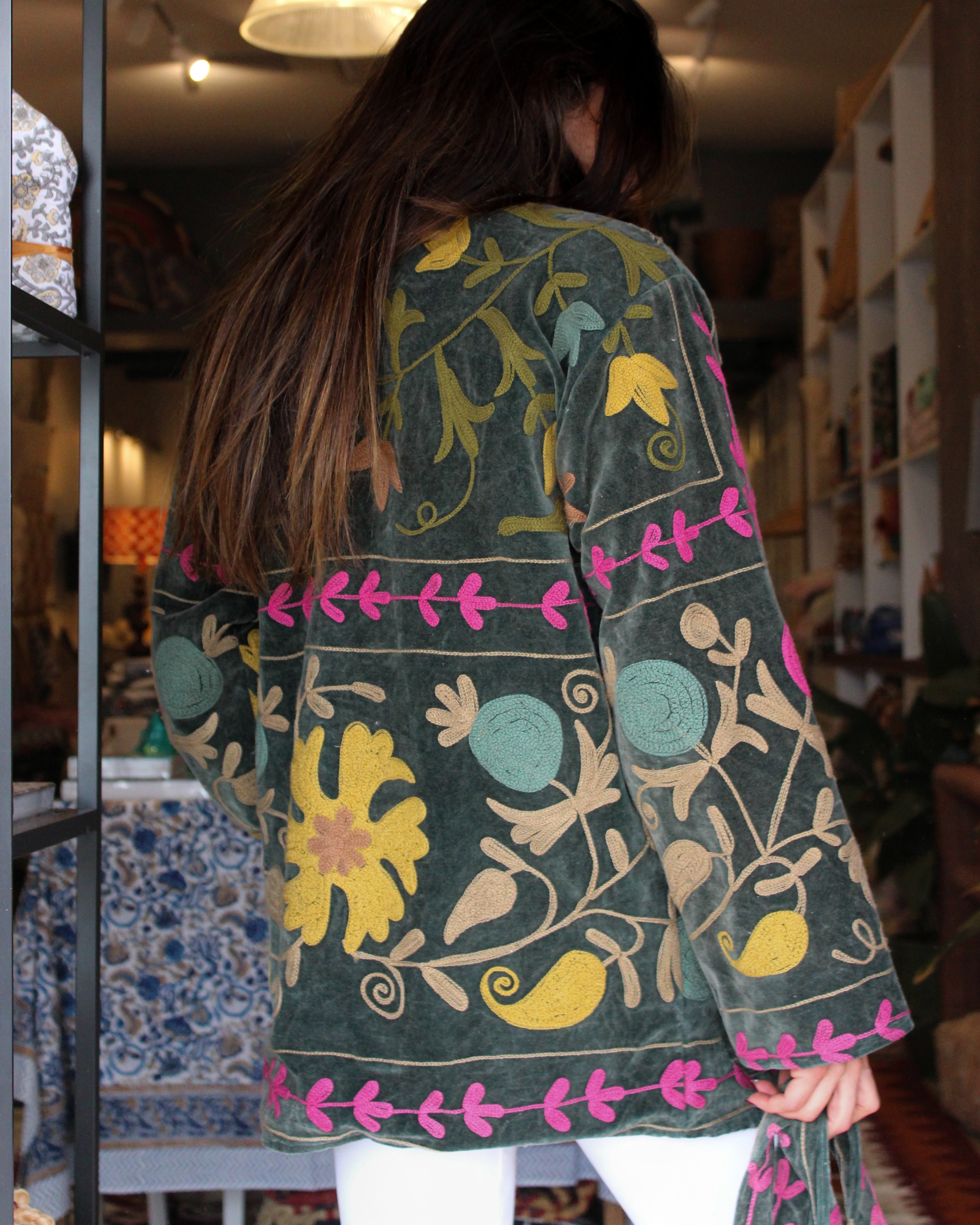 Heritage Velvet Jacket - Slate
