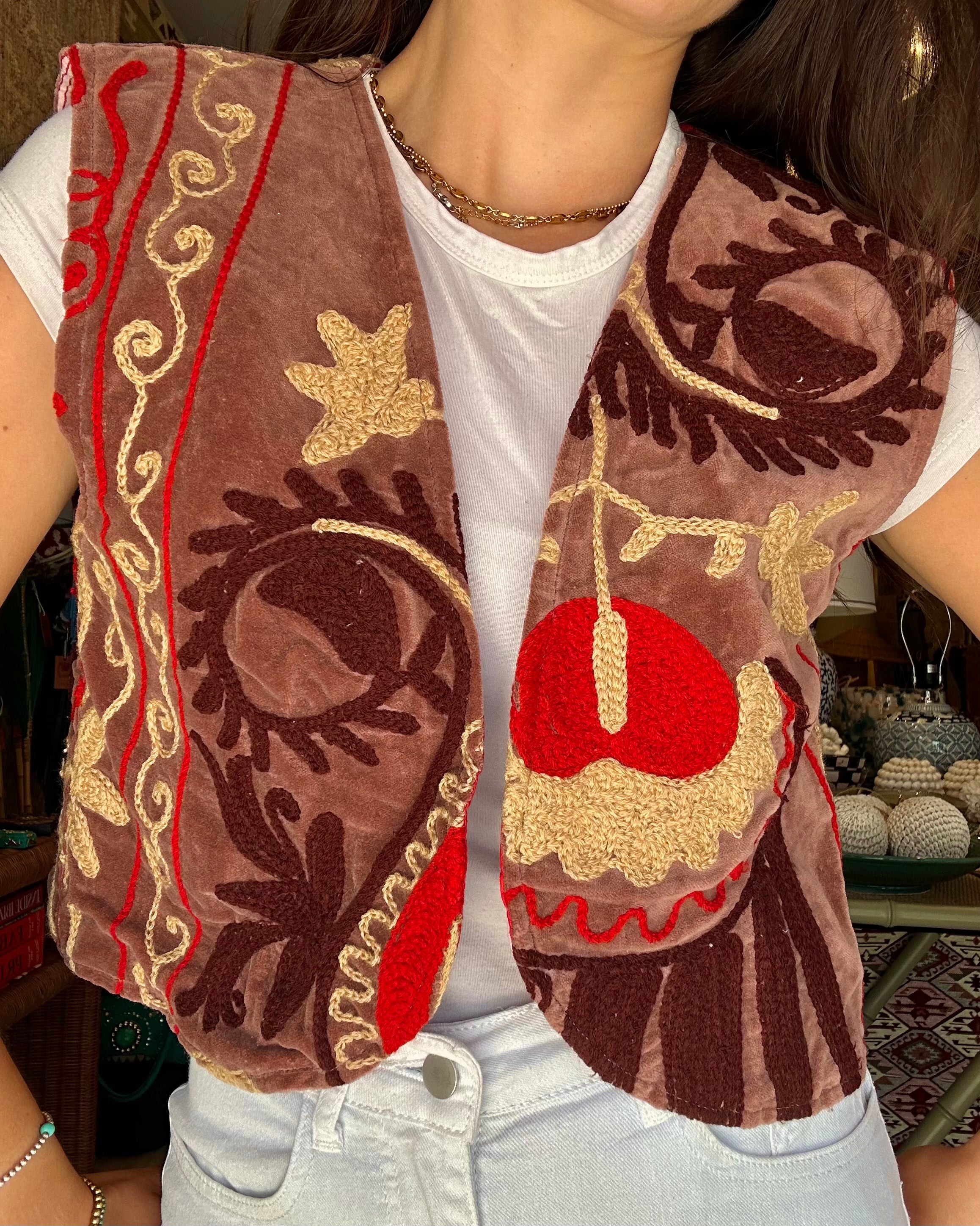 Heritage Velvet Vest - Mauve