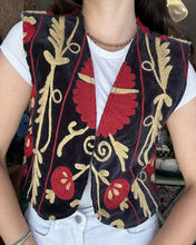 Load image into Gallery viewer, Heritage Velvet Vest - Onyx Crimson
